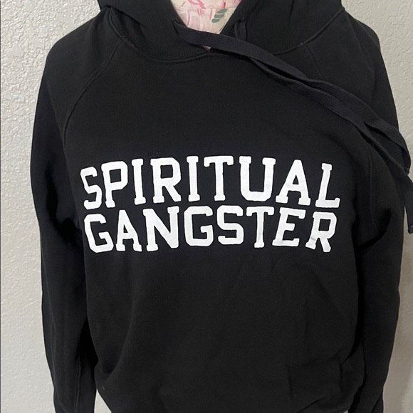 Spiritual Gangster Other - Spiritual Gangster Black Hoodie with White Lettering SZ S "AS IS"